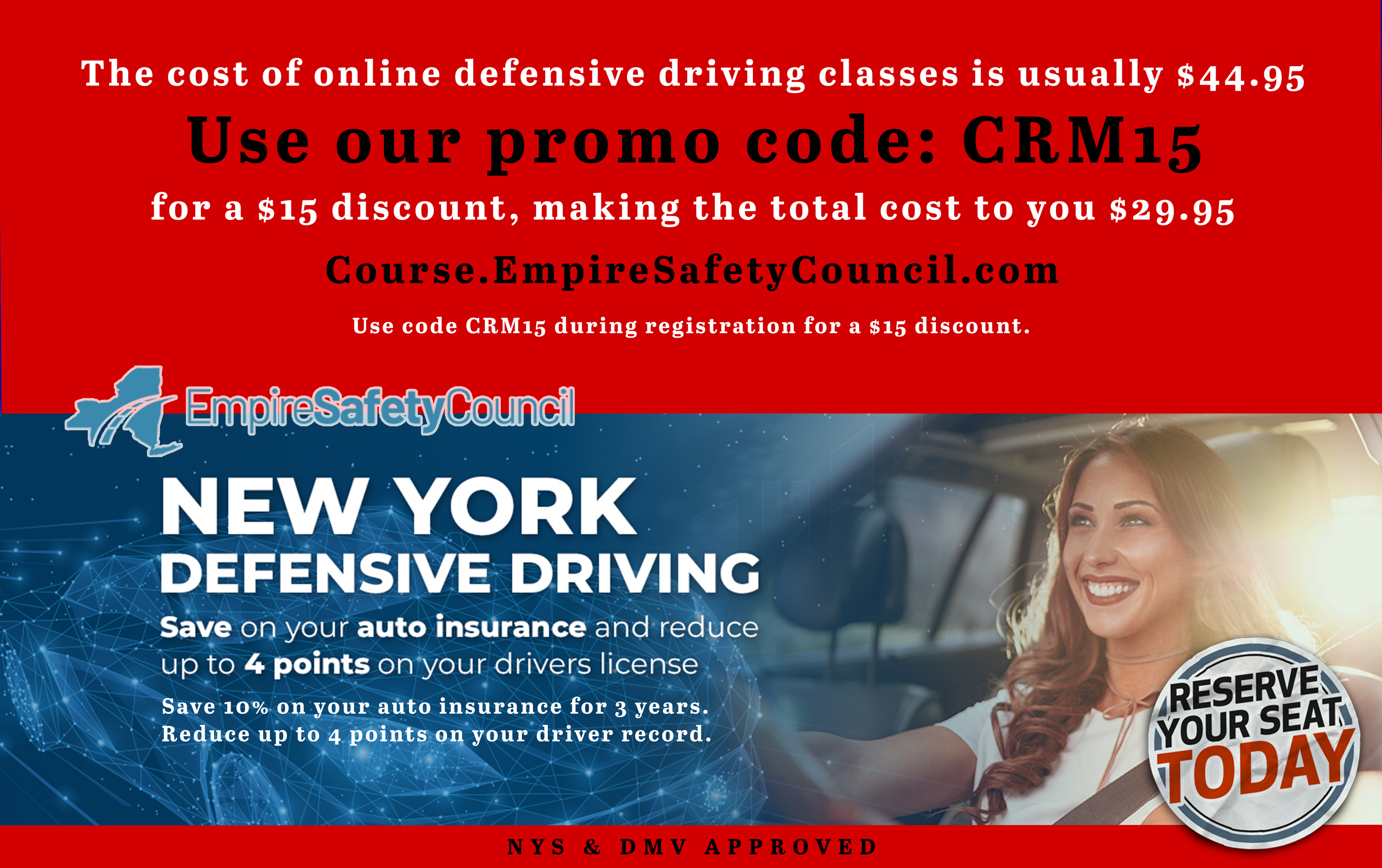 NY Defensive Driving Course Discount Code